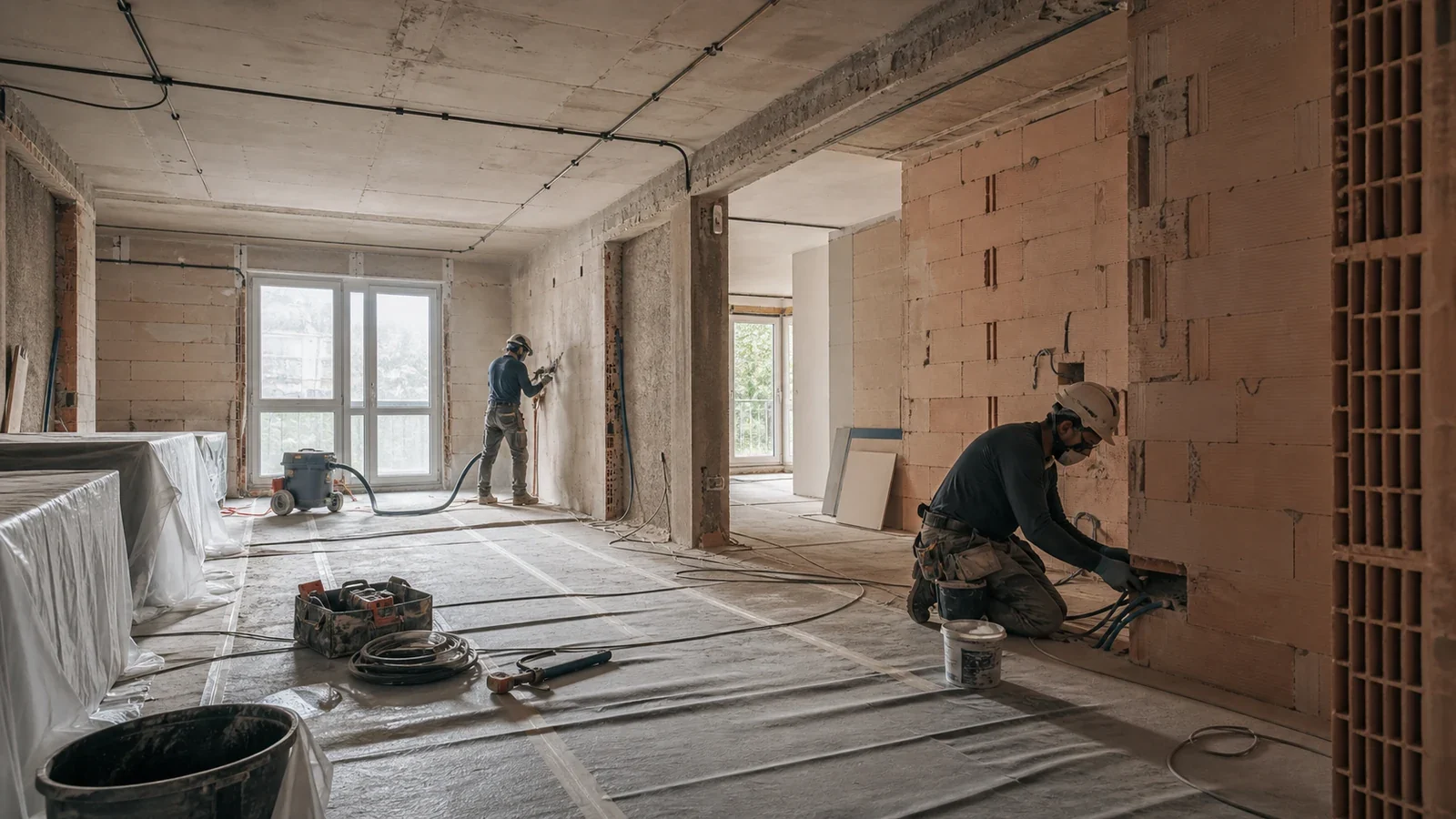 Lavori di ristrutturazione organizzati in sicurezza - Campagna Inail Lombardia su rischio da calore nei cantieri estivi